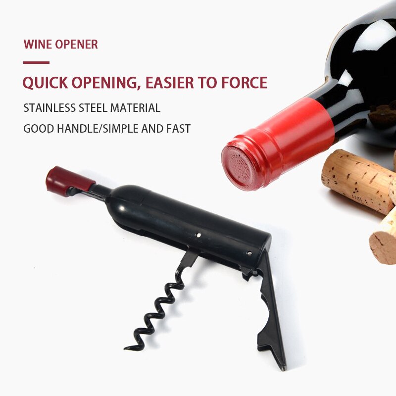 Bottle opener - Premium Wine Corkscrew Wine Shaped Opener - Multifunctional Wine & Beer Cap Openers for Wine Lovers Home Gifts