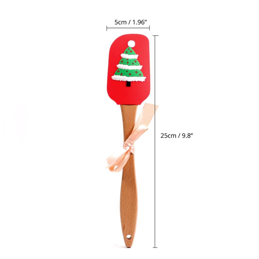 Christmas Cake Decorating Spatula, Silicone Spatulas - Great for Christmas decorating, gifts and baking