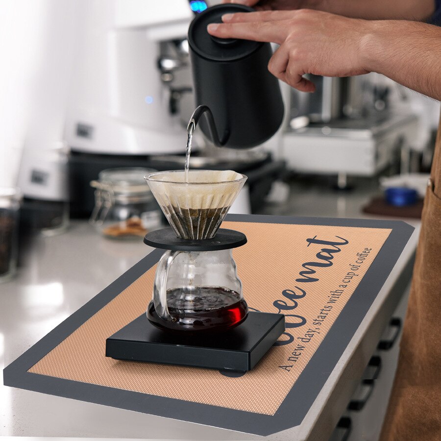 Coffee Bar Mat, Coffee Bar Accessories for Coffee Decor Coffee Bar Decor for Coffee Station Coffee Mat Burlap Placemat