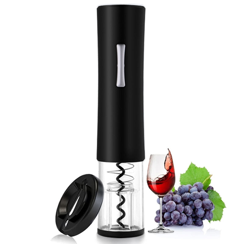Electric Wine Opener, Battery Operated Wine Bottle Opener, Reusable Automatic Wine Corkscrew Remover for Home Kitchen Party Bar