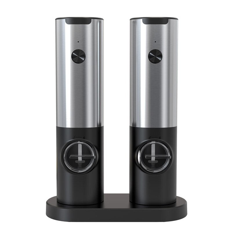 Rechargeable Electric Salt and Pepper Grinder - w/ USB Type-C Cable, Automatic Salt and Pepper Grinder Set, Kitchen accessorie