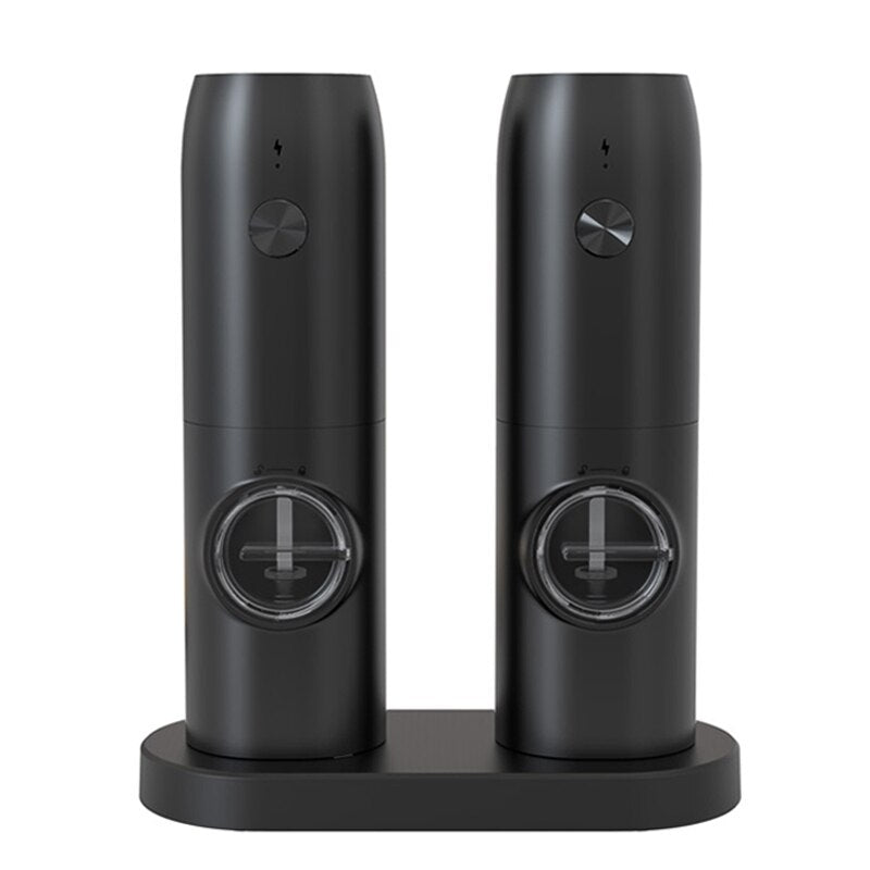 Rechargeable Electric Salt and Pepper Grinder - w/ USB Type-C Cable, Automatic Salt and Pepper Grinder Set, Kitchen accessorie