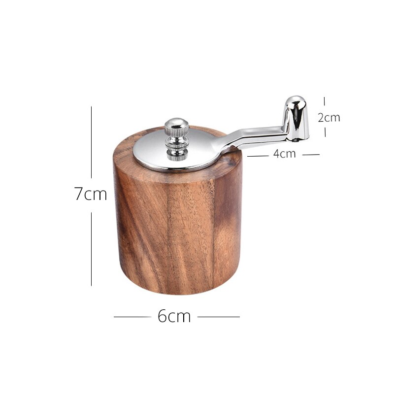 Salt and Pepper Mills, Solid Wood Pepper Grinders With Adjustable Coarseness by Ceramic Rotor, Kitchen Cooking Tools