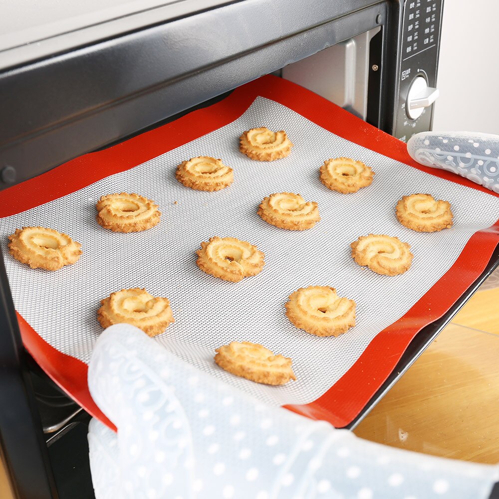 Silicone Baking Mat - Silicon Liner for Bake Pans&Rolling- Macaron/Pastry/Cookie/Bun/Bread Making - Professional Grade Nonstick