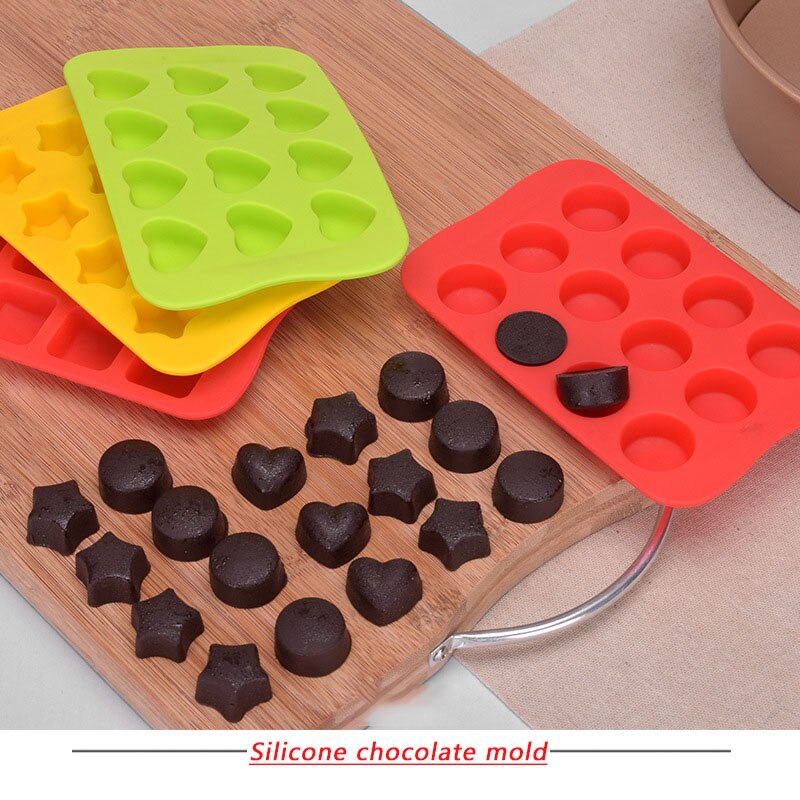Silicone Ice Cube Trays, Reusable Chocolate Molds Candy Molds, Silicone Baking Mold for Cake Decoration Soap Crayons