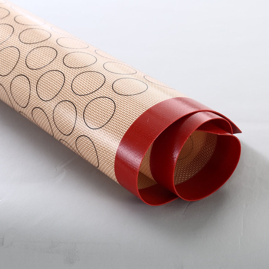 Silicone Macaron Baking Mat - for Bake Pans - Macaroon/Pastry/Cookie Making - Professional Grade Nonstick