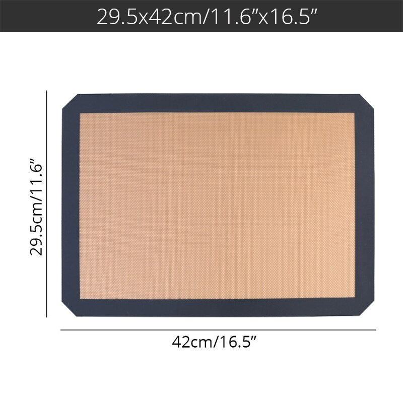 Silicone Macaron Baking Mat - for Bake Pans - Macaroon/Pastry/Cookie Making - Professional Grade Nonstick