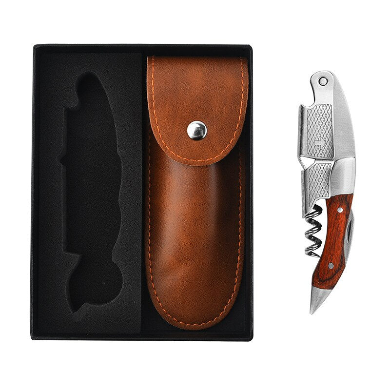 Waiter Corkscrew, Wine Bottle Opener, Wine Accessorie, Double Lever Wine Bottle Opener for Bartenders and Gifts