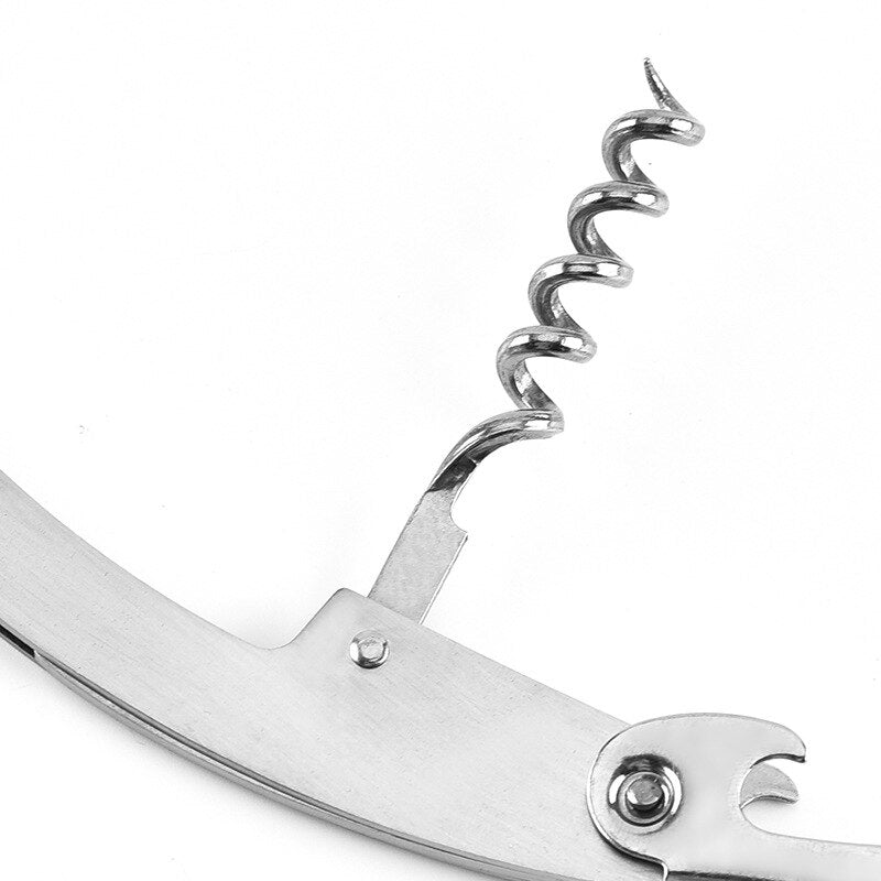 Waiter's Corkscrew, Stainless Steel Wine Opener Bottle Opener Wine Key Beer Opener With Foil Cutter for Bartenders and Gifts