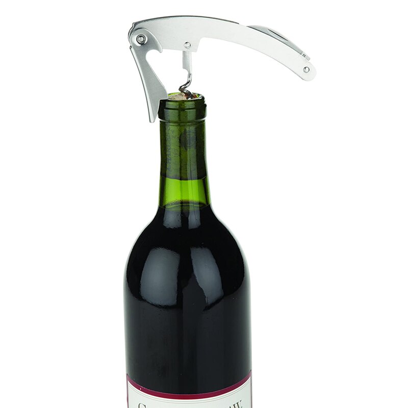 Waiter's Corkscrew, Stainless Steel Wine Opener Bottle Opener Wine Key Beer Opener With Foil Cutter for Bartenders and Gifts