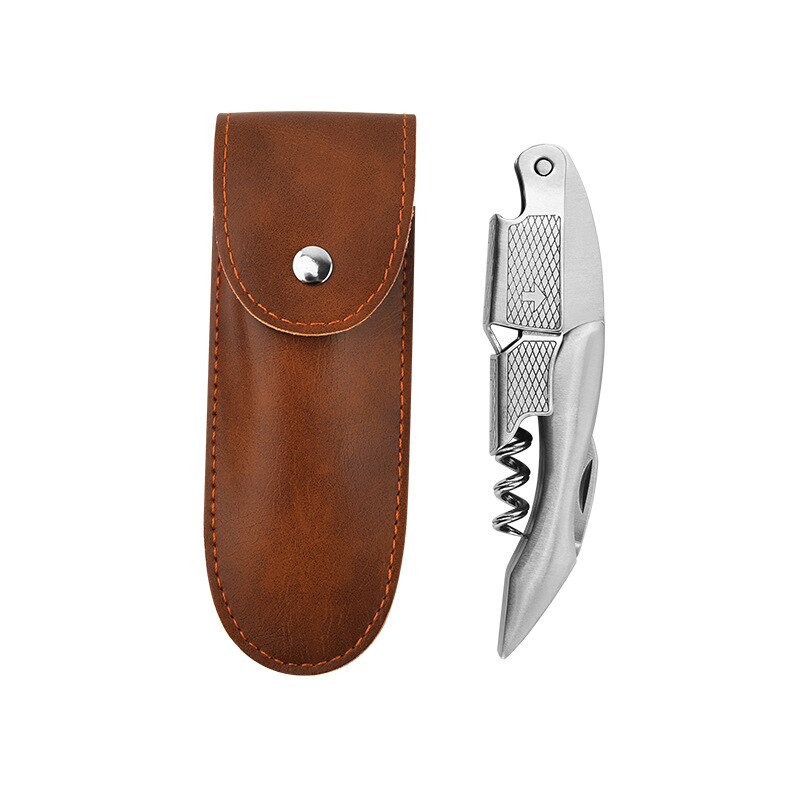 Waiters Corkscrew, Dual Lever System and Integrated Blade Cutter with Opener, Wine Bottle Opener for Bartenders and Gifts