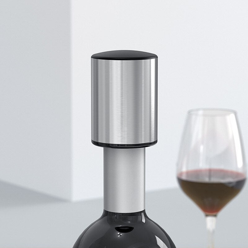 Wine Bottle Stopper, Vacuum Leakproof Wine Stopper for Wine Bottle, Bottle Sealer Keeps Wine Fresh for Family Gifts