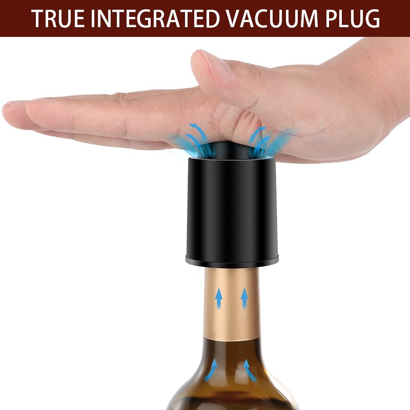 Wine Bottle Stopper, Wine Saver Vacuum Stoppers for Wine Bottles Seal Storage Keep Fresh, Reusable Wine Preserver