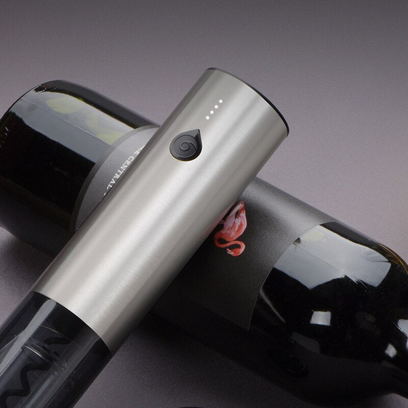 Wine Corkscrew Bottle Opener, Electric Wine Opener, Automatic Rechargeable Wine Opener with Foil Cutter For Home Party Gifts