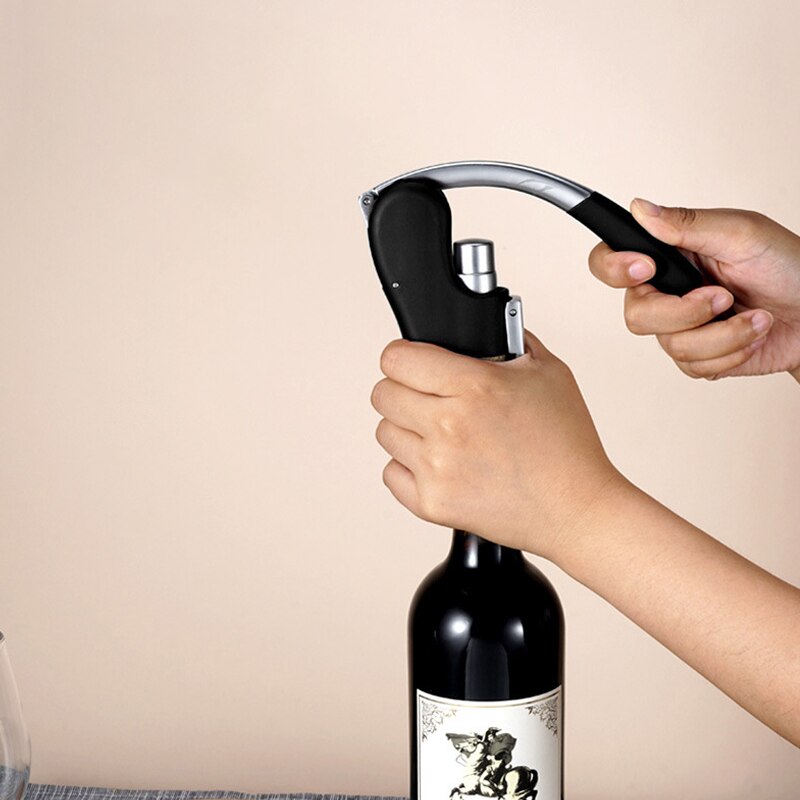 Wine Opener Corkscrew, Manual Vertical Lever Corkscrew with Two-Motion Ergonomic Handle for Wine Lovers