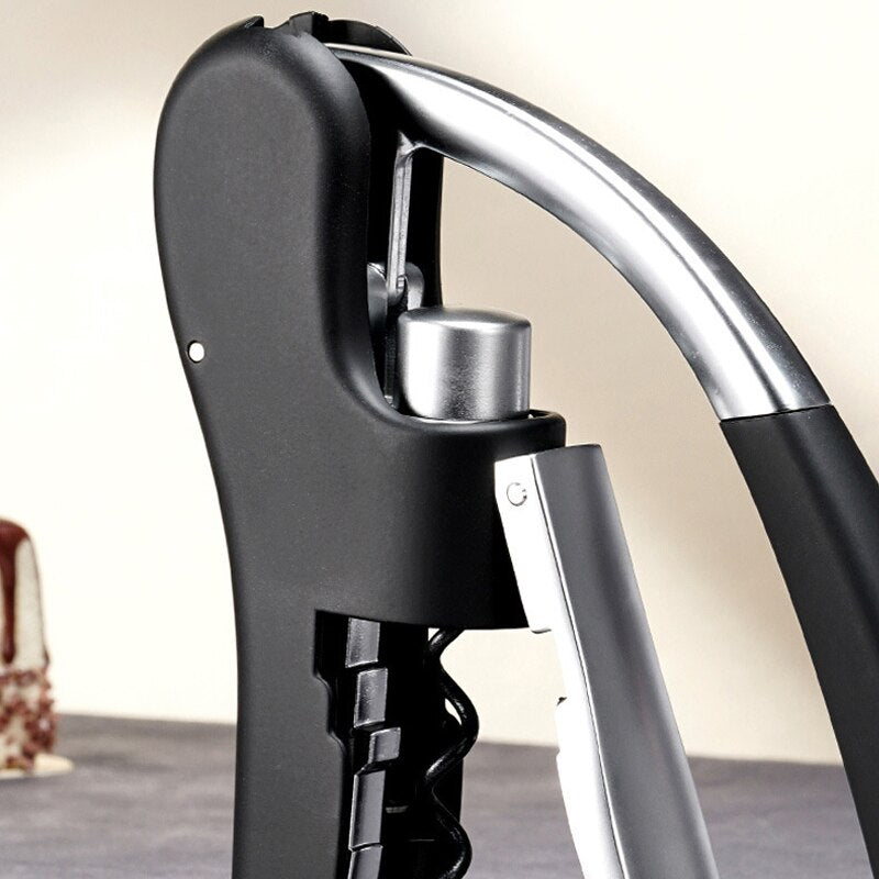 Wine Opener Corkscrew, Manual Vertical Lever Corkscrew with Two-Motion Ergonomic Handle for Wine Lovers