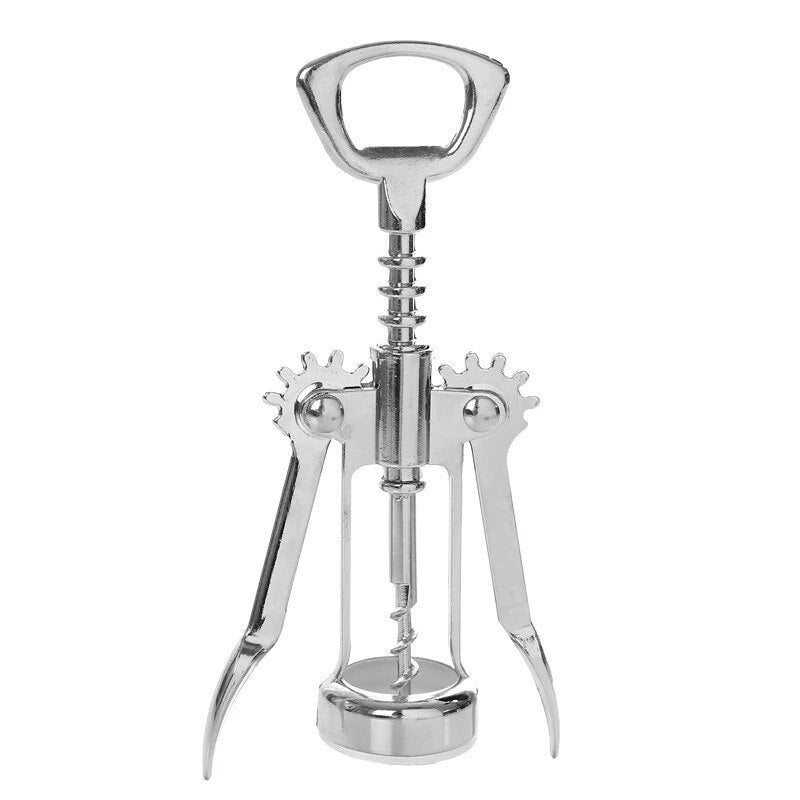 Zinc Alloy Wine Bottle Opener, Wing Corkscrew Wine Opener with Multifunctional Bottles Opener for Home Bar Party