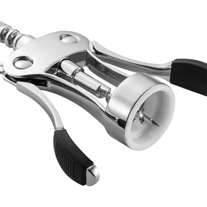 Zinc Alloy Wine Bottle Opener, Wing Corkscrew Wine Opener with Multifunctional Bottles Opener for Home Bar Party