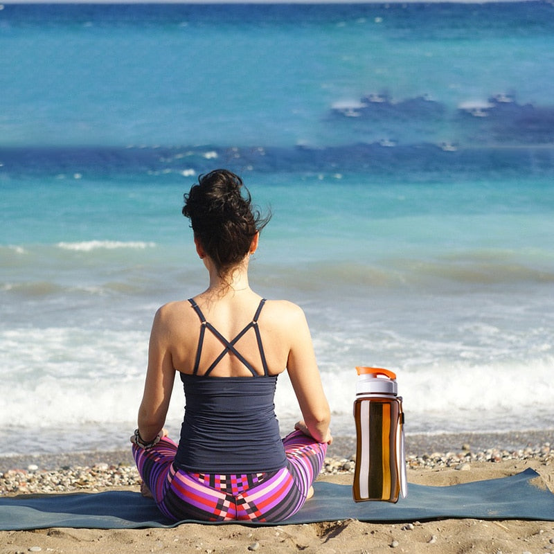 19oz &amp; 24oz - Sports Water Bottle Portable Leak Proof For SportsTravel Space Bike Hiking Plastic Water Bottle Drinkware