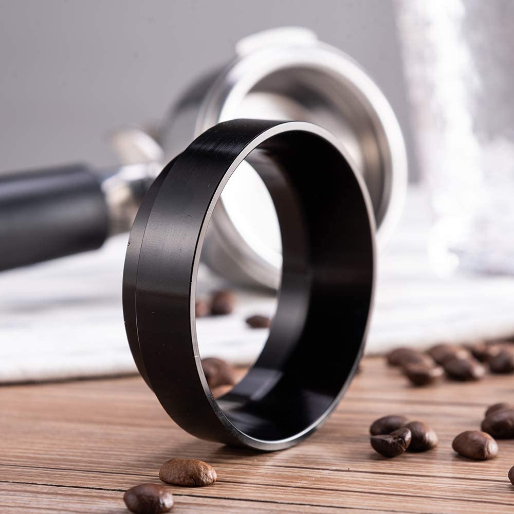 54mm&amp;51, 58mm Espresso Dosing Funnel, Aluminum Coffee Dosing Ring Compatible with 54mm Breville Portafilter