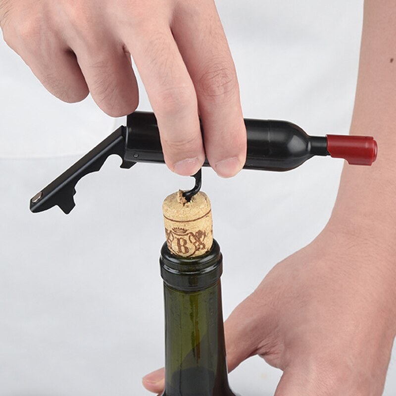 Bottle opener - Premium Wine Corkscrew Wine Shaped Opener - Multifunctional Wine &amp; Beer Cap Openers for Wine Lovers Home Gifts