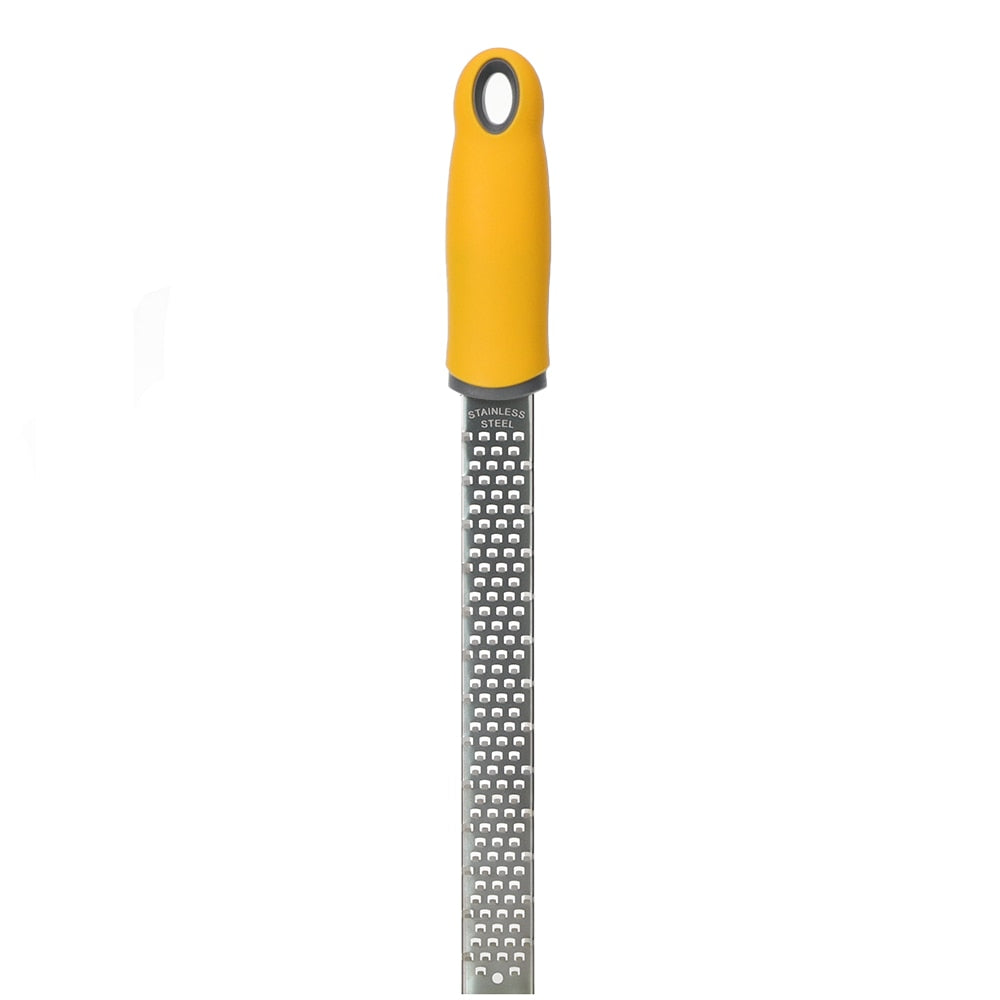 Citrus Lemon Zester &amp; Cheese Grater-Parmesan Cheese, Lemon, Ginger, Garlic, Nutmeg, Chocolate, Vegetables, Fruits, kitchen tools