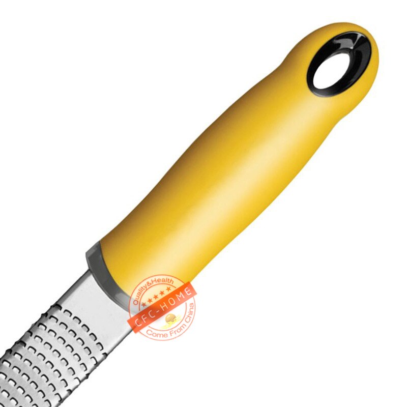 Citrus Lemon Zester &amp; Cheese Grater-Parmesan Cheese, Lemon, Ginger, Garlic, Nutmeg, Chocolate, Vegetables, Fruits, kitchen tools