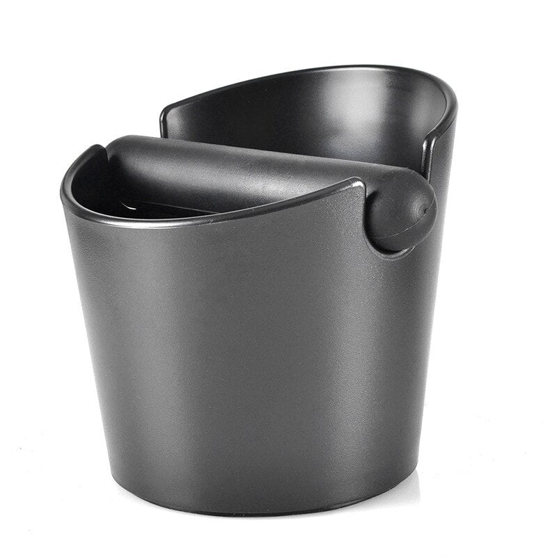Coffee Knock Box, Shock-Absorbent Durable Barista Style Espresso Knock Box with Removable Knock Bar and Non-Slip Base (Round)