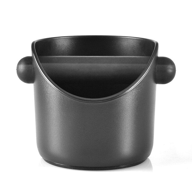 Coffee Knock Box, Shock-Absorbent Durable Barista Style Espresso Knock Box with Removable Knock Bar and Non-Slip Base (Round)