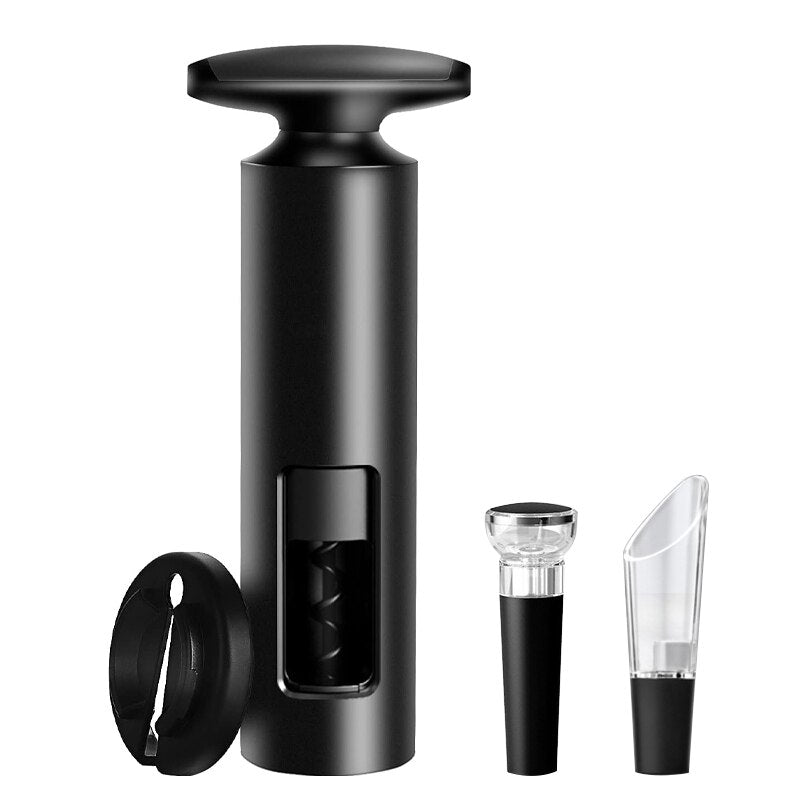Corkscrew, T-shaped Wine Corkscrew with Aluminum Foil Cutter Kitchen Accessories Bar Counter Tool for Wine Bottle Opener