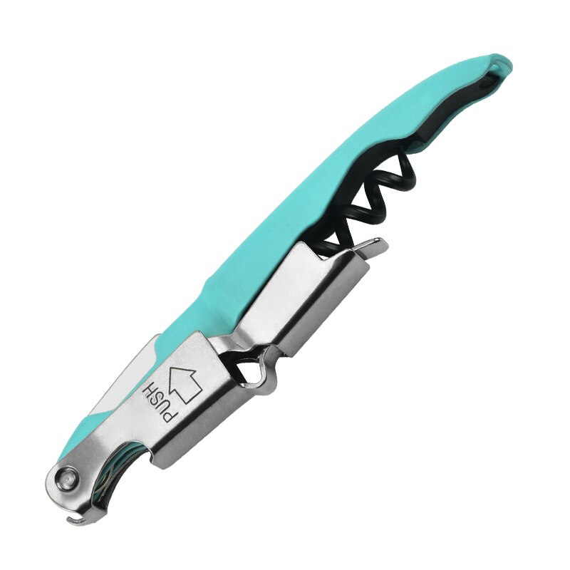 Double Hinged Corkscrew, Upgraded Heavy Duty Wine Opener with Foil Cutter and Bottle Opener Rose Gold