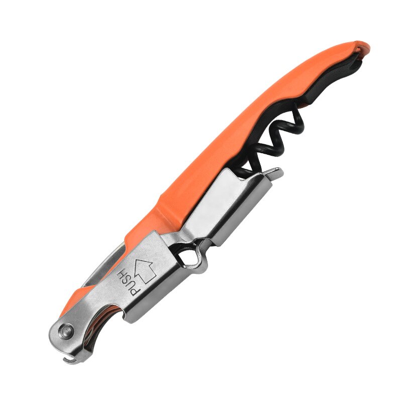 Double Hinged Corkscrew, Upgraded Heavy Duty Wine Opener with Foil Cutter and Bottle Opener Rose Gold