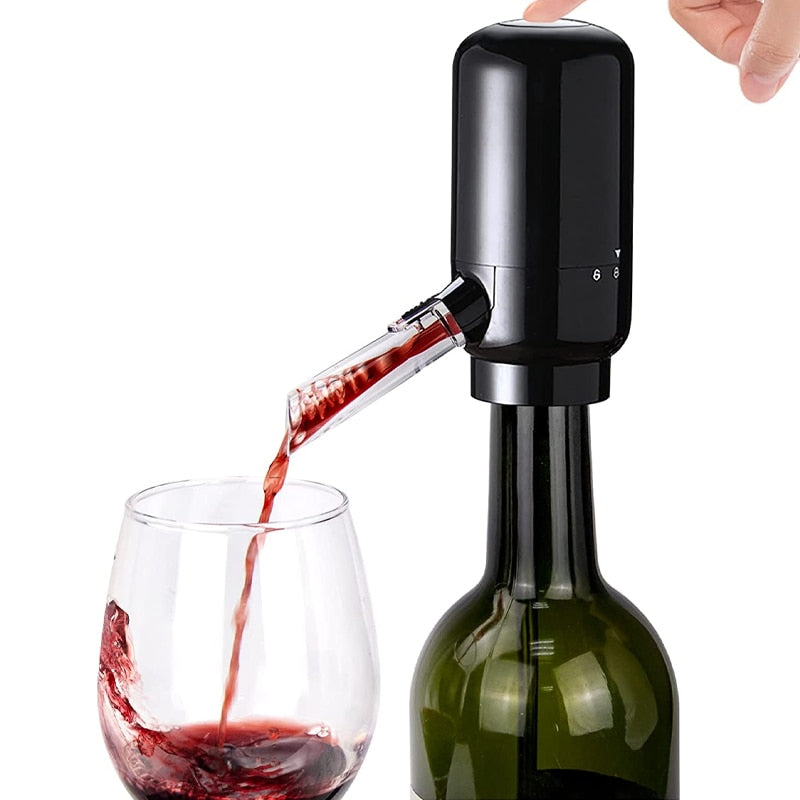 Electric Wine Aerator Pourer, Pump Dispenser, Electric Wine Pump, Automatic Portable Smart Wine Decanter and Wine Dispenser