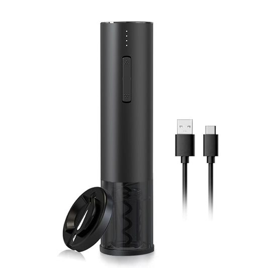 Electric Wine Opener, Automatic Corkscrew Rechargeable Cordless Wine Opener with Foil Cutter &amp; Charging Cable for Gifts