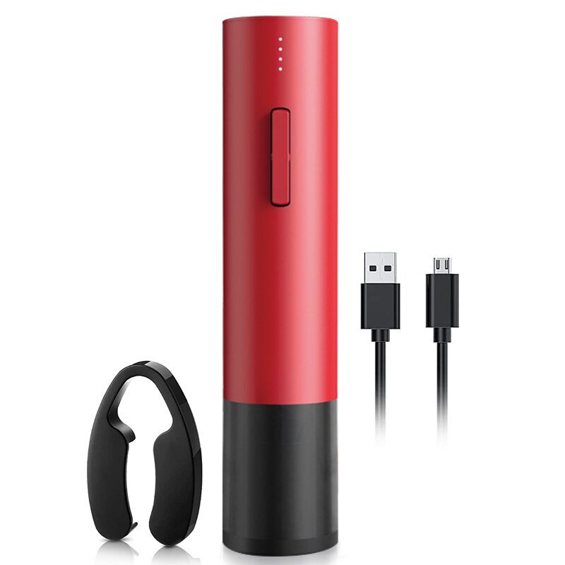 Electric Wine Opener, Automatic Corkscrew Rechargeable Cordless Wine Opener with Foil Cutter &amp; Charging Cable for Gifts