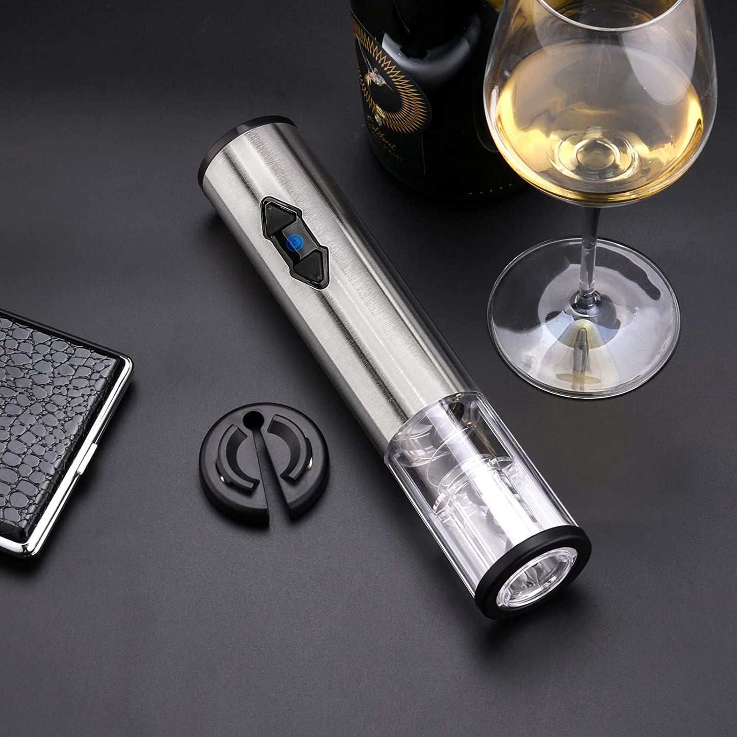 Electric Wine Opener, Battery Operated Corkscrew, Automatic Bottle Opener for Wine Lovers Gift Home Kitchen Party Bar Wedding