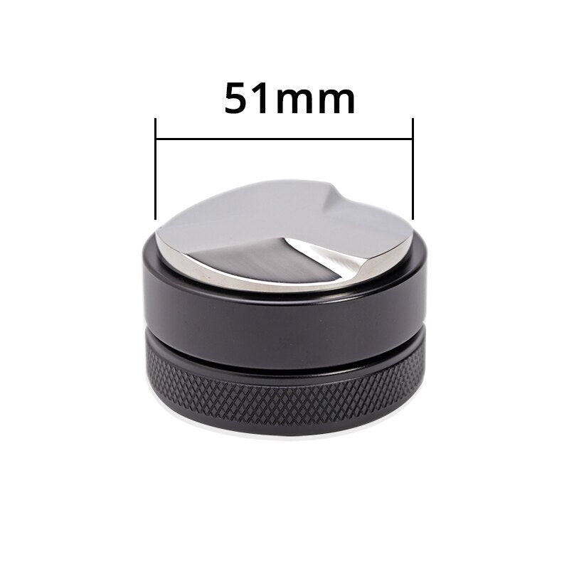 Espresso Tamper - Premium Barista Coffee Tamper with Stainless Steel Base and Silicone Coffee Tamper Mat (49/51/53/58mm)