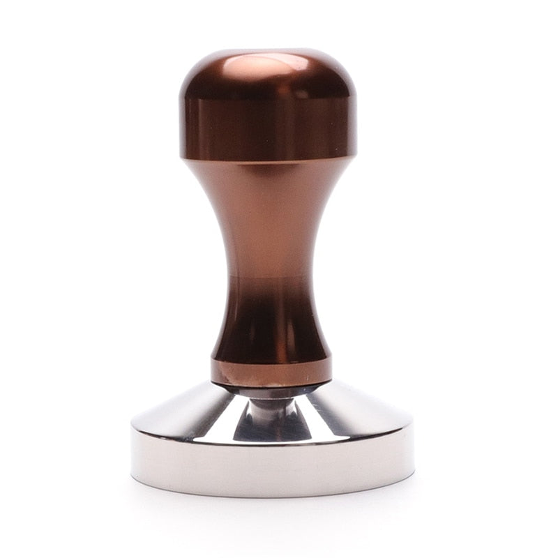 Espresso Tamper - Premium Barista Coffee Tamper with Stainless Steel Base and Silicone Coffee Tamper Mat (49/51/53/58mm)