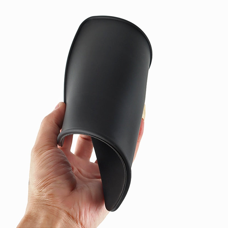 Food Grade Silicone Rubber Espresso Mat 8 Inch X 6 Inch(20cm X 15cm ), Coffee Tamper Mat, Black
