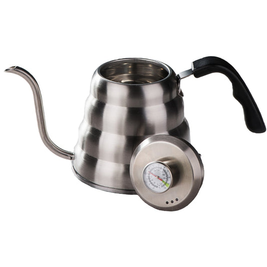 Gooseneck Kettle, Pour Over Coffee Kettle and Tea with Thermometer Stainless Steel Water Kettle for Home Office Coffee Shop