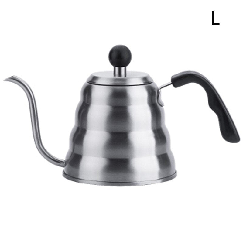 Gooseneck Kettle, Pour Over Coffee Kettle and Tea with Thermometer Stainless Steel Water Kettle for Home Office Coffee Shop