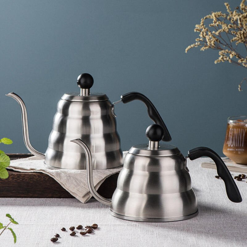 Gooseneck Kettle, Pour Over Coffee Kettle and Tea with Thermometer Stainless Steel Water Kettle for Home Office Coffee Shop