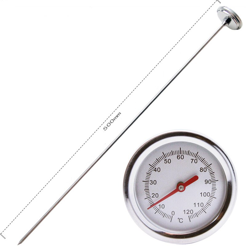 Instant Read Cooking Kitchen Thermometer, Stainless Steel Probe Thermometer for Coffee Drinks Milk Soil Temperature Measurement