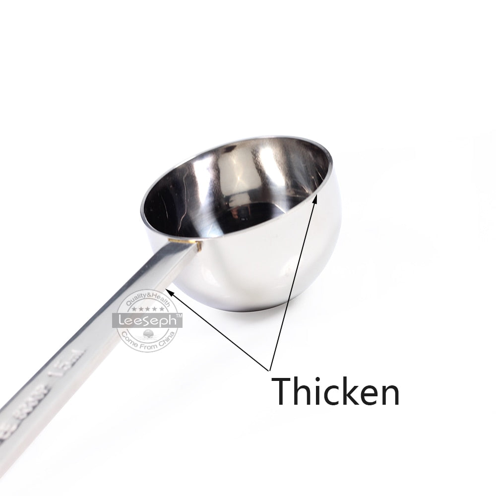 Leeseph Stainless Steel Coffee Scoop 1 Tablespoon(15ml) Kitchen Measuring , Sugar Powder Tea Scoop Coffee Accessories