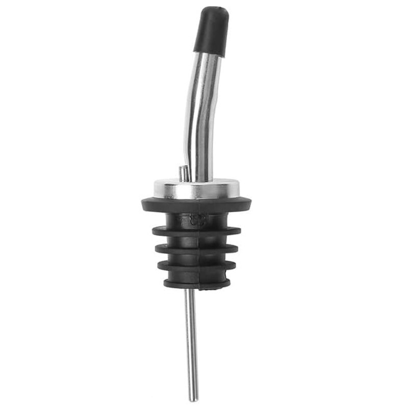 Liquor Pourers, Stainless Steel bottle spout and Liquor Pourers Dust Caps Covers for Wine Liquor Vinegar Olive Oil Bottles