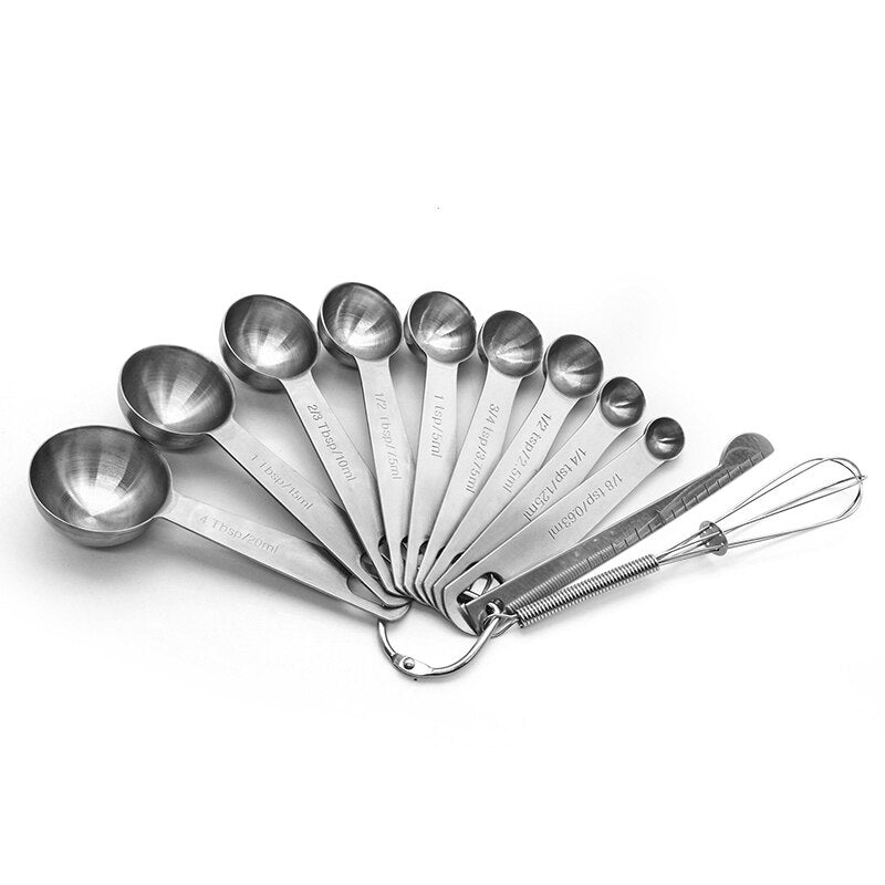 Measuring Spoons Set - Heavy Duty Stainless Steel Measuring Tools For Kitchen Cooking and Home Baking