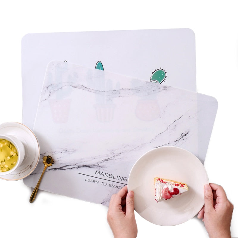 NEW Silicone Waterproof Placemat Table Mat Heat Insulation Anti-skidding Washable Durable For Kitchen Dining