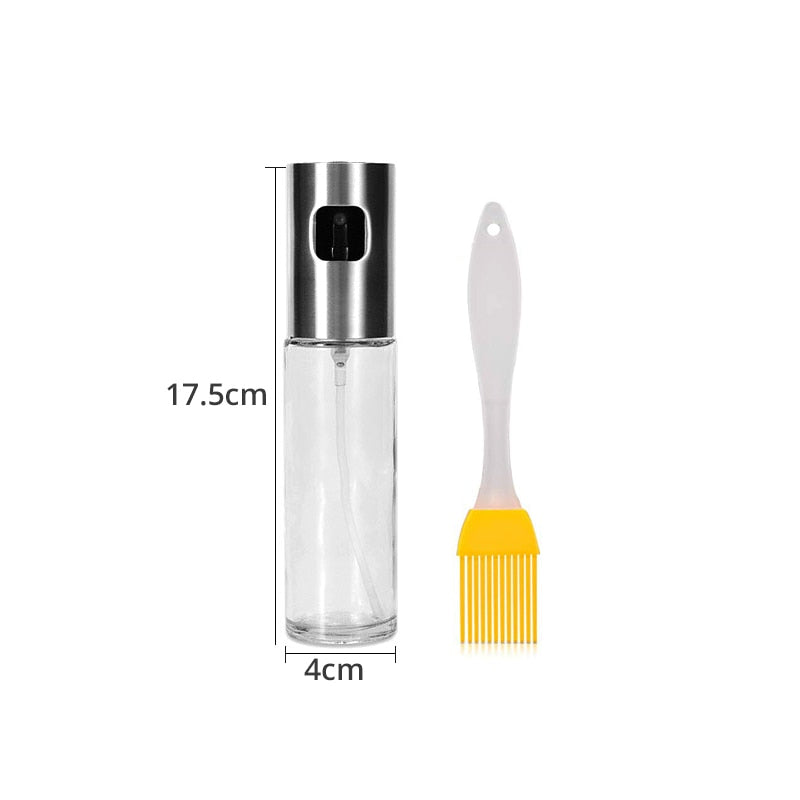 Olive Oil Sprayer Dispenser for Cooking , BBQ and Air Fryer, Premium Glass Oil Vinegar Soy Sauce Spray for Grilling, Kitchen