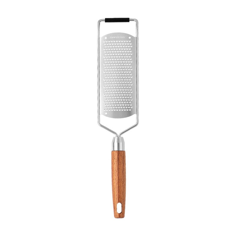 Pro Zester Grater, Lemon Zester, Parmesan Zester, Chocolate, With Razor-Sharp Stainless Steel Blade, Wood Handle