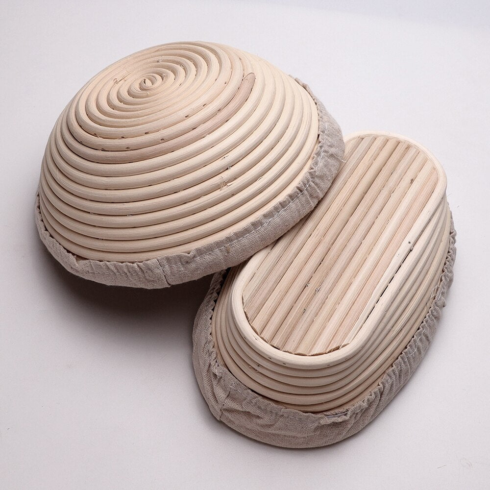 Proofing Basket, Bread Proofing Basket + Linen Liner Cloth for Professional &amp; Home Bakers